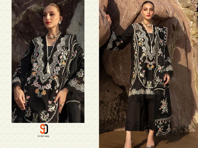 Crimson Black By Shraddha Cotton Embroidery Pakistani Suit Wholesale Shop In Surat
